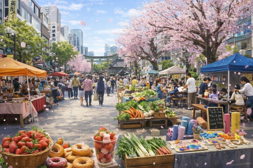 手づくりての市＆ジモトワカゾー野菜市