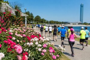 稲毛花のマラソン