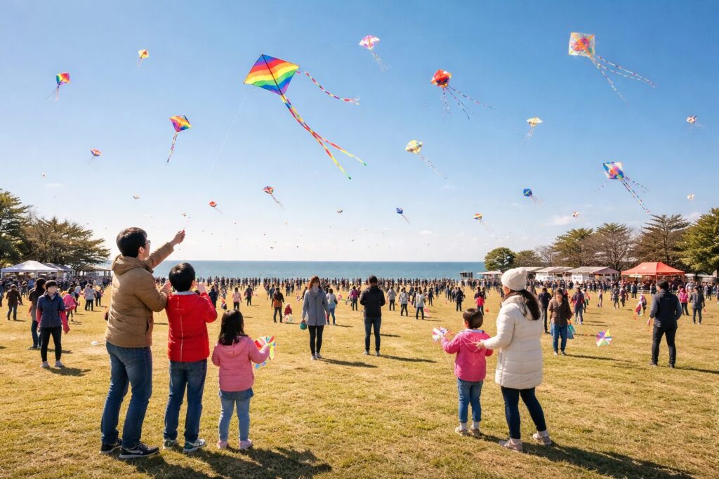 現在の画像: 浦安市 子どもたこあげ大会