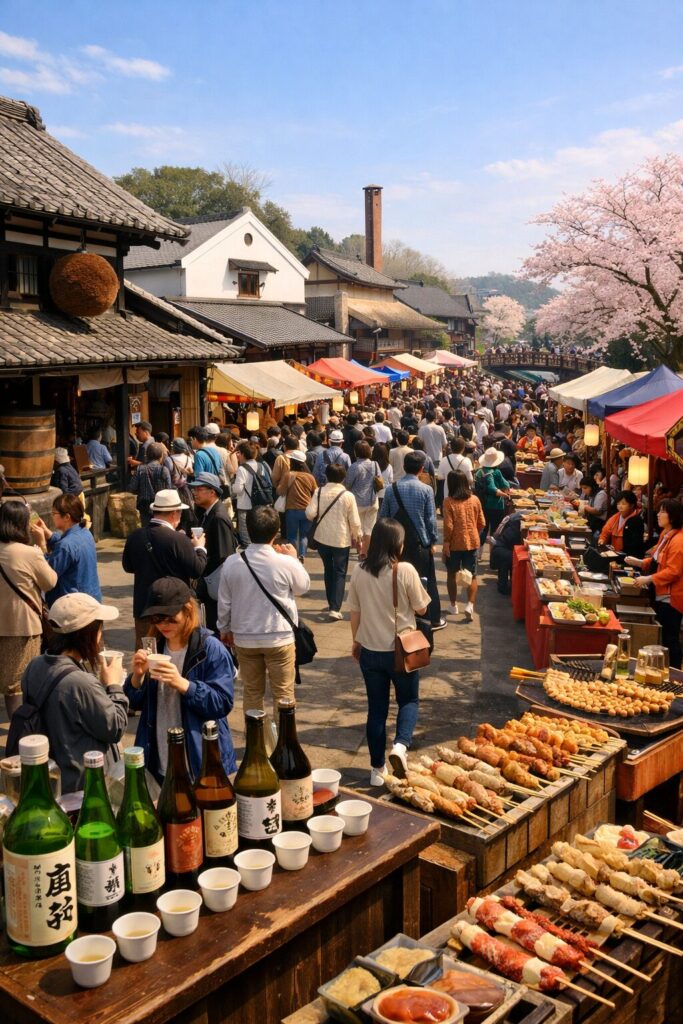 現在の画像: 発酵の里こうざき酒蔵まつり