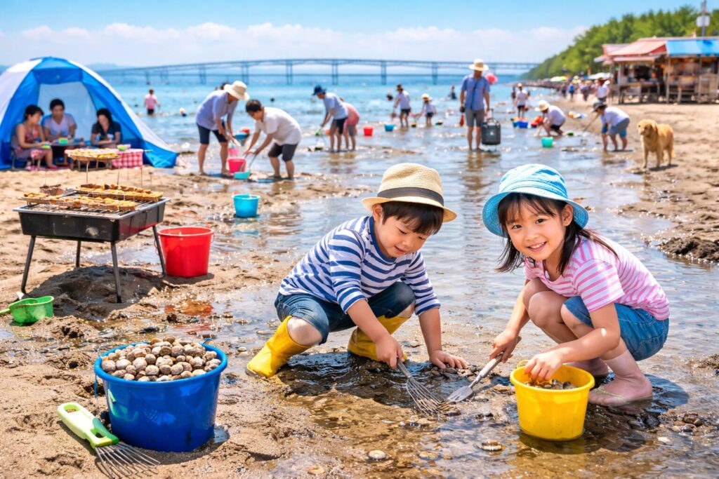 現在の画像: 金田みたて海岸 潮干狩り