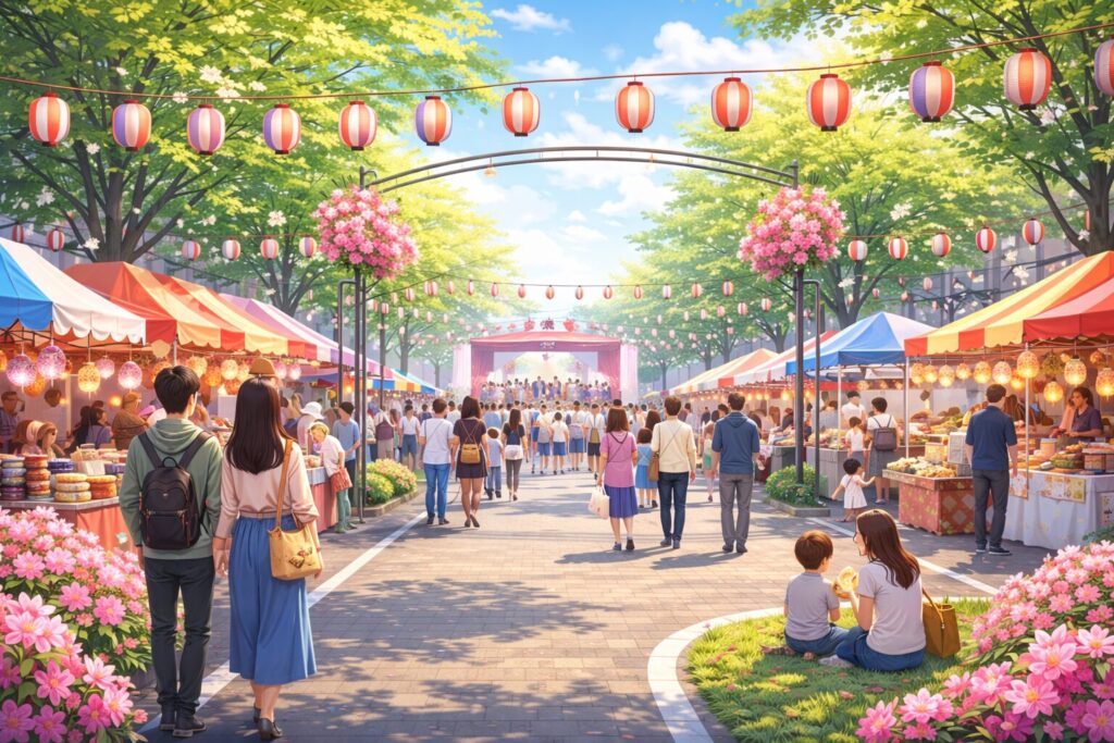 現在の画像: 八千代ゆりのき台つつじ祭り
