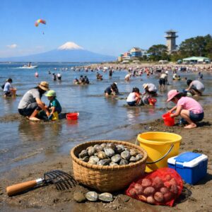 富津海岸潮干狩り