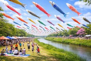 市川市・第35回 国分川鯉のぼりフェスティバル