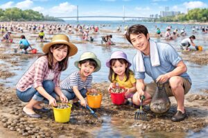 ふなばし三番瀬海浜公園の潮干狩り