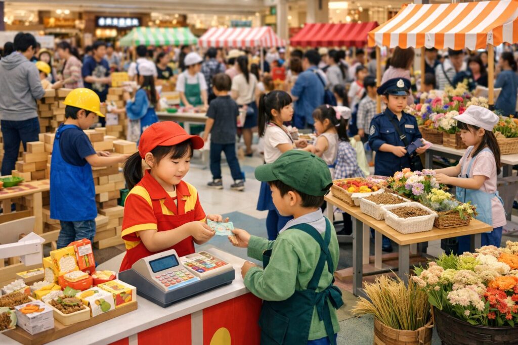 現在の画像: こども夢の商店街
