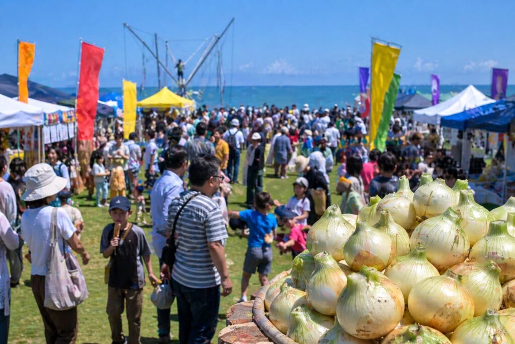 現在の画像: 白子たまねぎ祭り