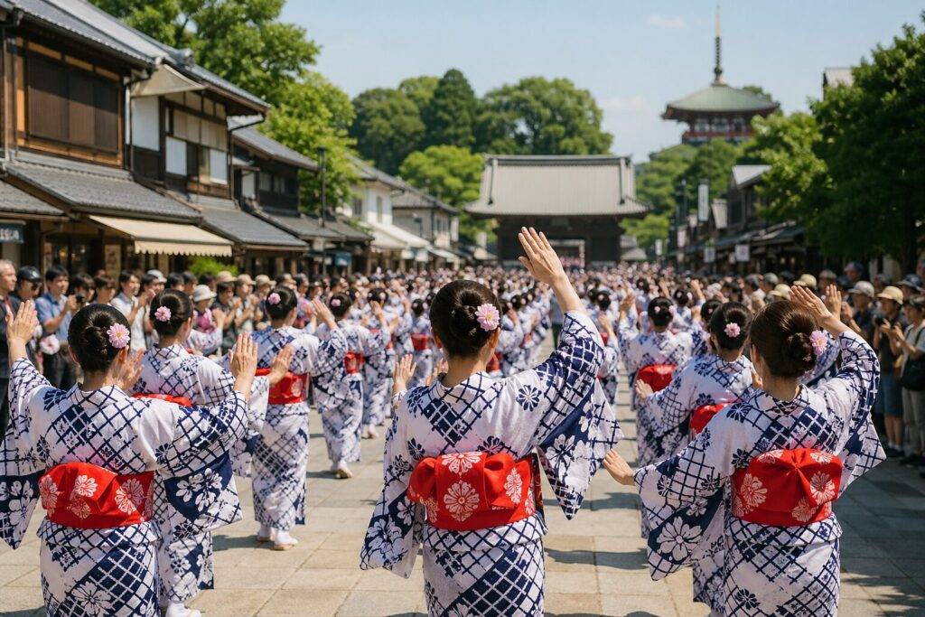 現在の画像: 成田市・成田山平和大塔まつり奉納総踊り