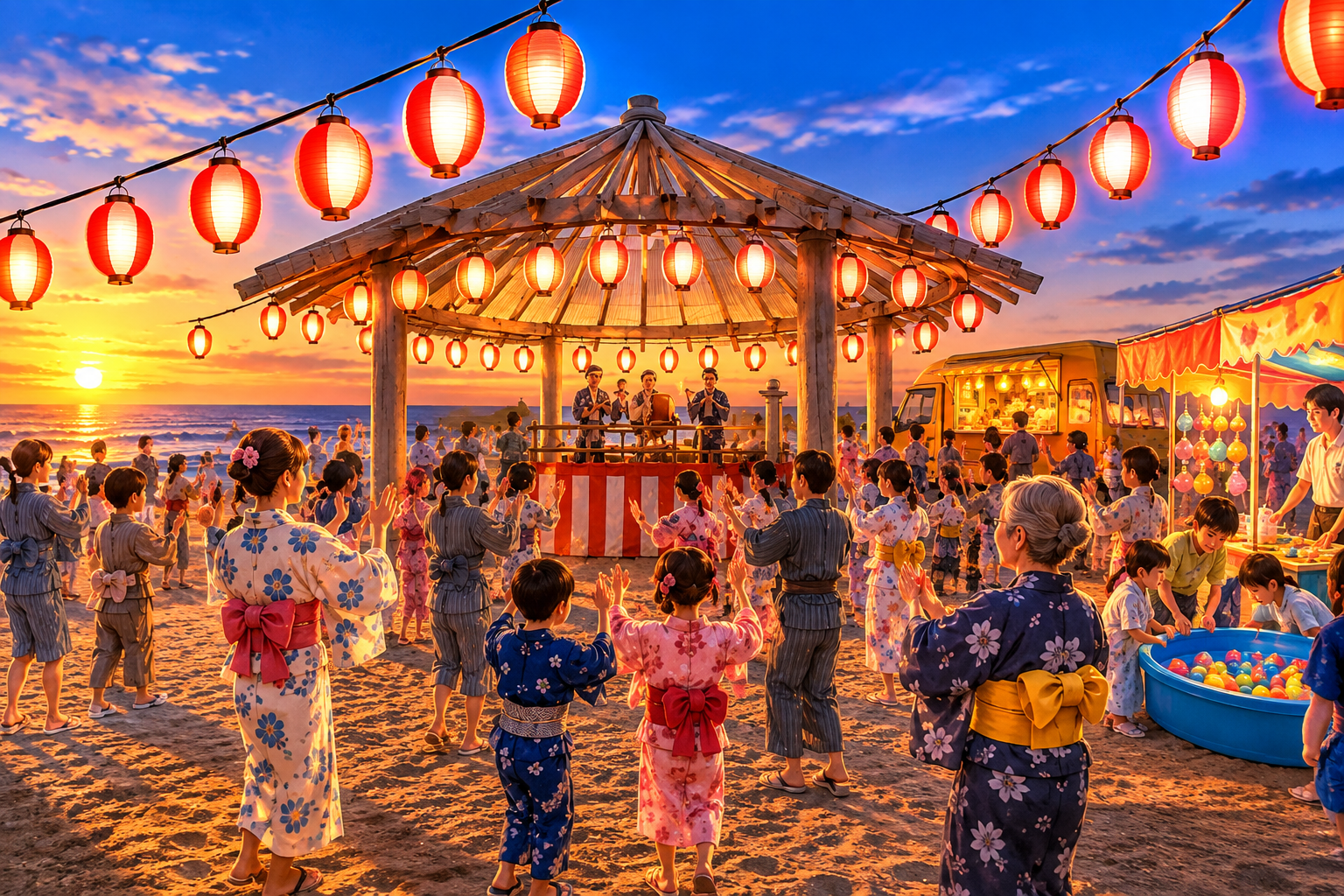 横芝光町「納涼！屋形海岸 浜の盆踊り」