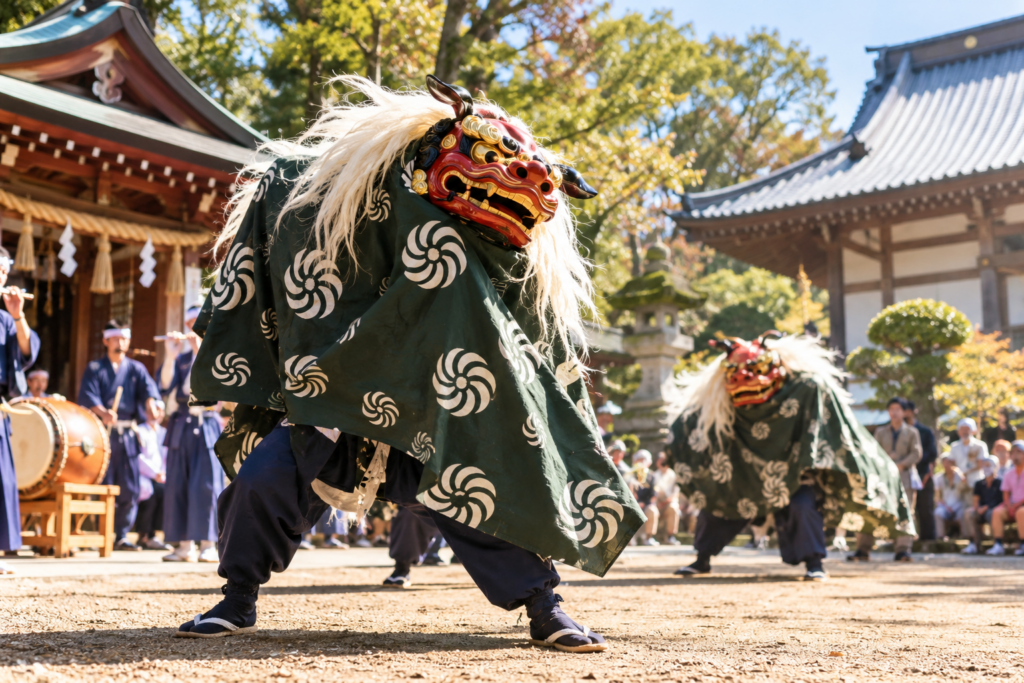 八千代市・佐山の獅子舞