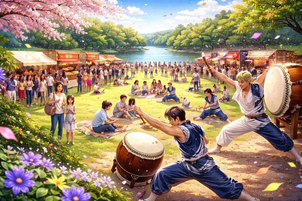 現在の画像: 松戸モリヒロフェスタ～和太鼓の公演～