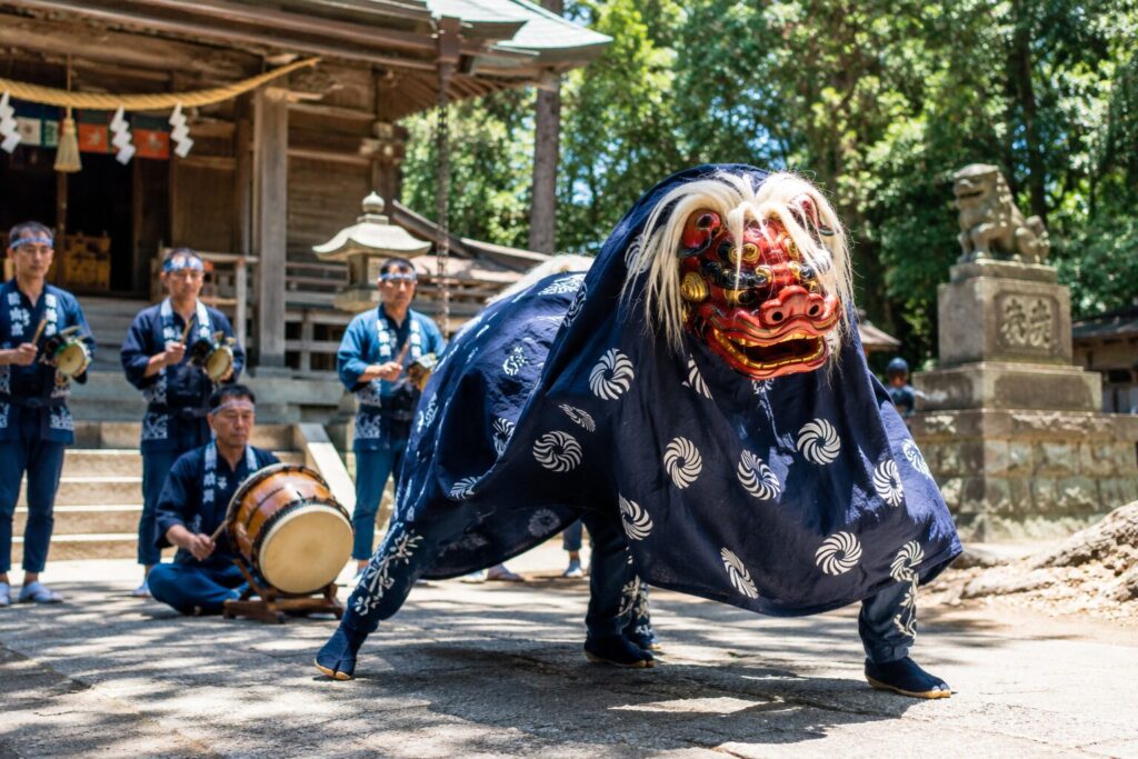 現在の画像: 富津市 古船浅間神社羯鼓舞