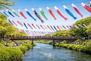 八千代市こいのぼり大遊泳