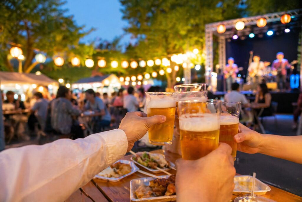 松戸市・フード＆ビアガーデンin西口公園