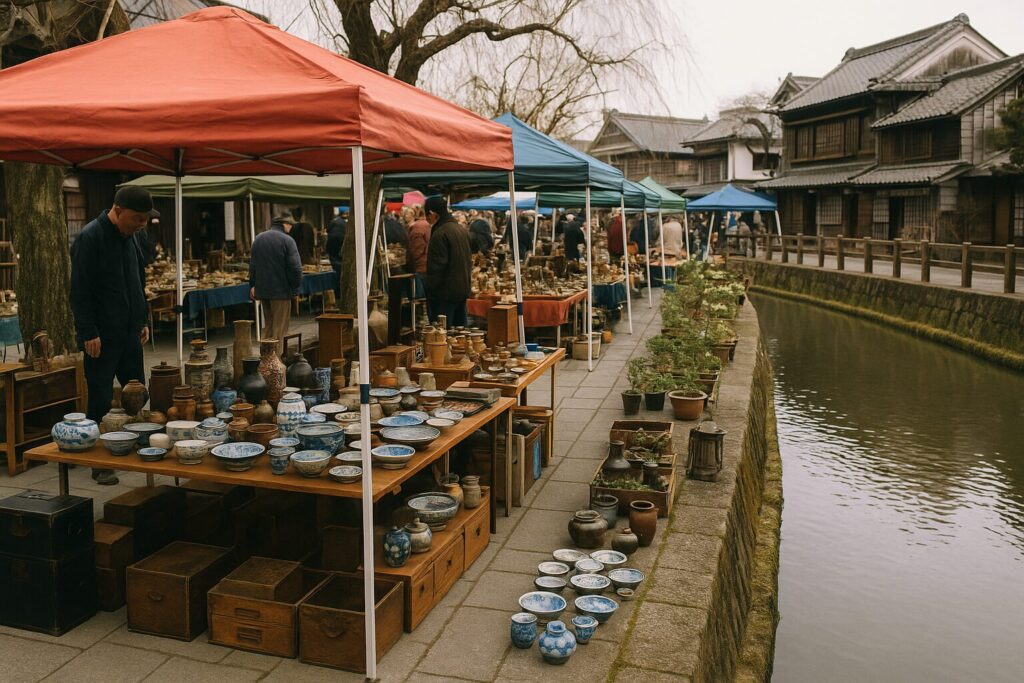 現在の画像: 小江戸佐原の骨董市