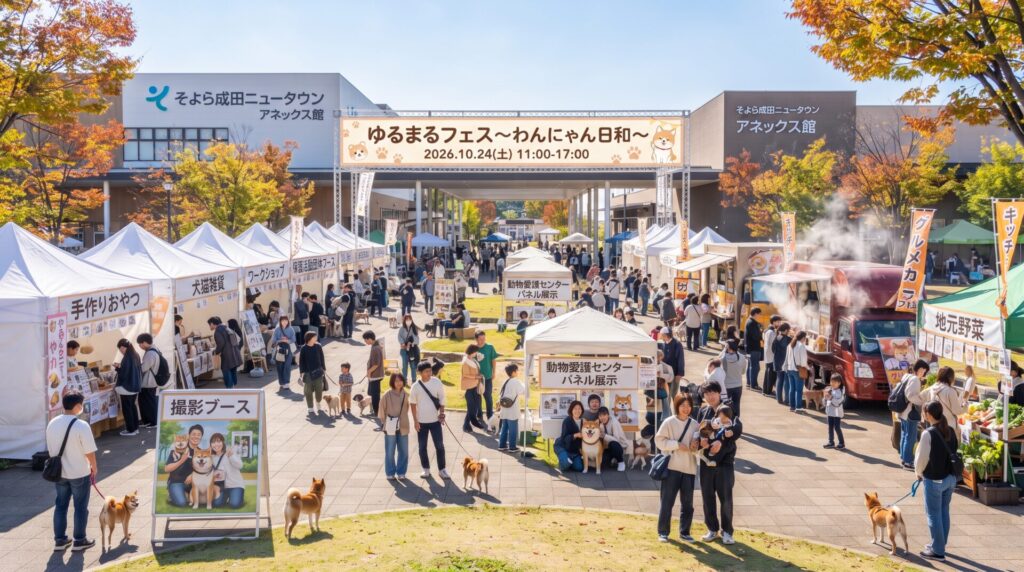 成田市「ゆるまるフェス〜わんにゃん日和〜2026」
