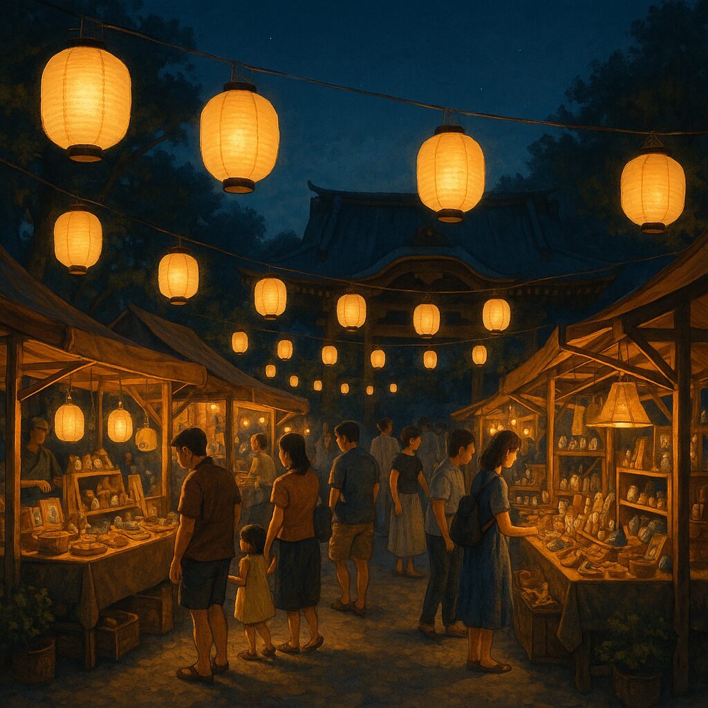 夜の夏マーケット