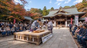 南房総市｜高家神社の秋の例大祭・庖丁式奉納