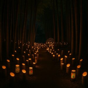 滝前不動新春竹宵