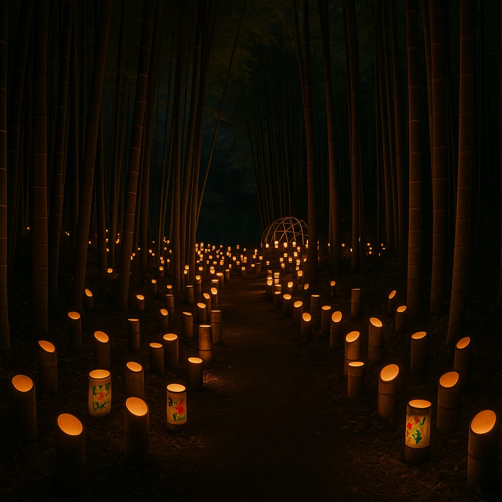 滝前不動新春竹宵