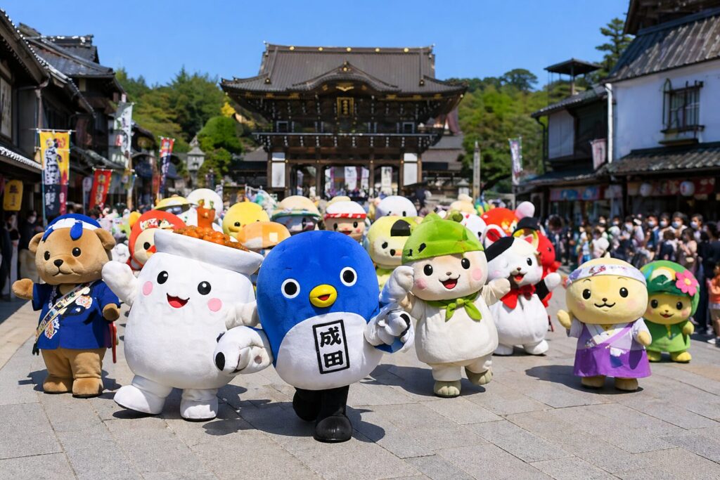 現在の画像: 成田市 ご当地キャラ成田詣うなふぁん