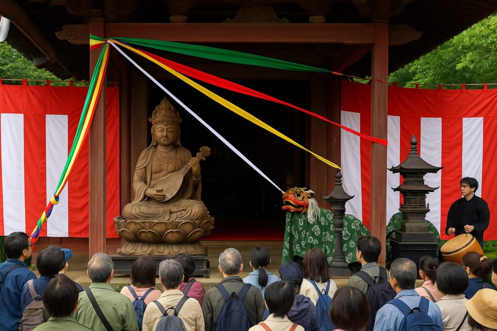 現在の画像: 柏・布施弁天「弁財天像」特別公開