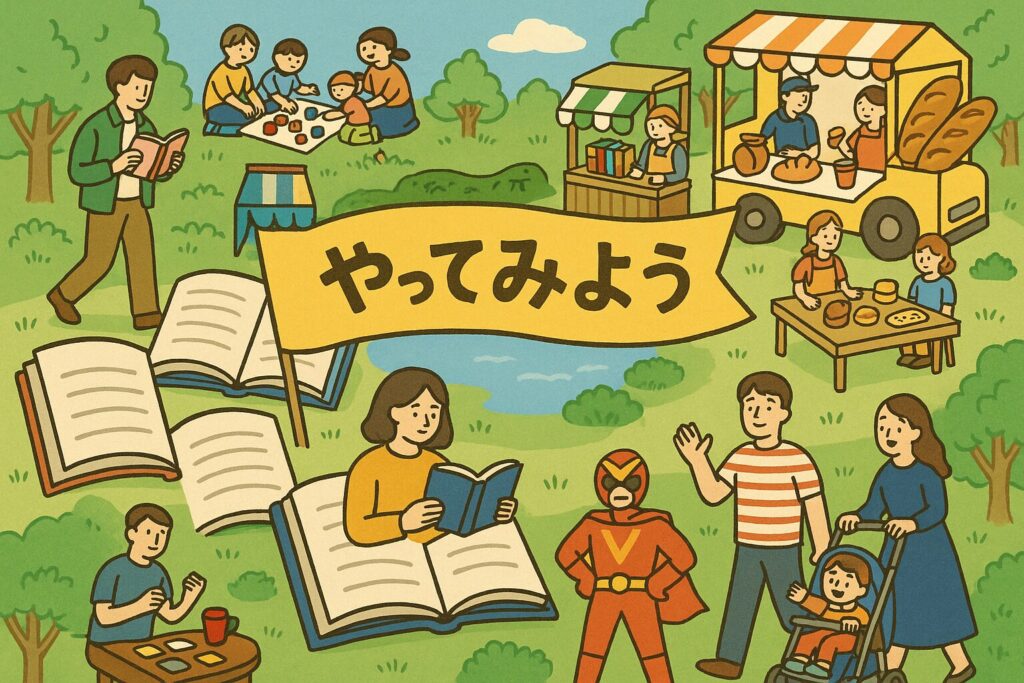 現在の画像: 本とおいしいよりみちマーケット