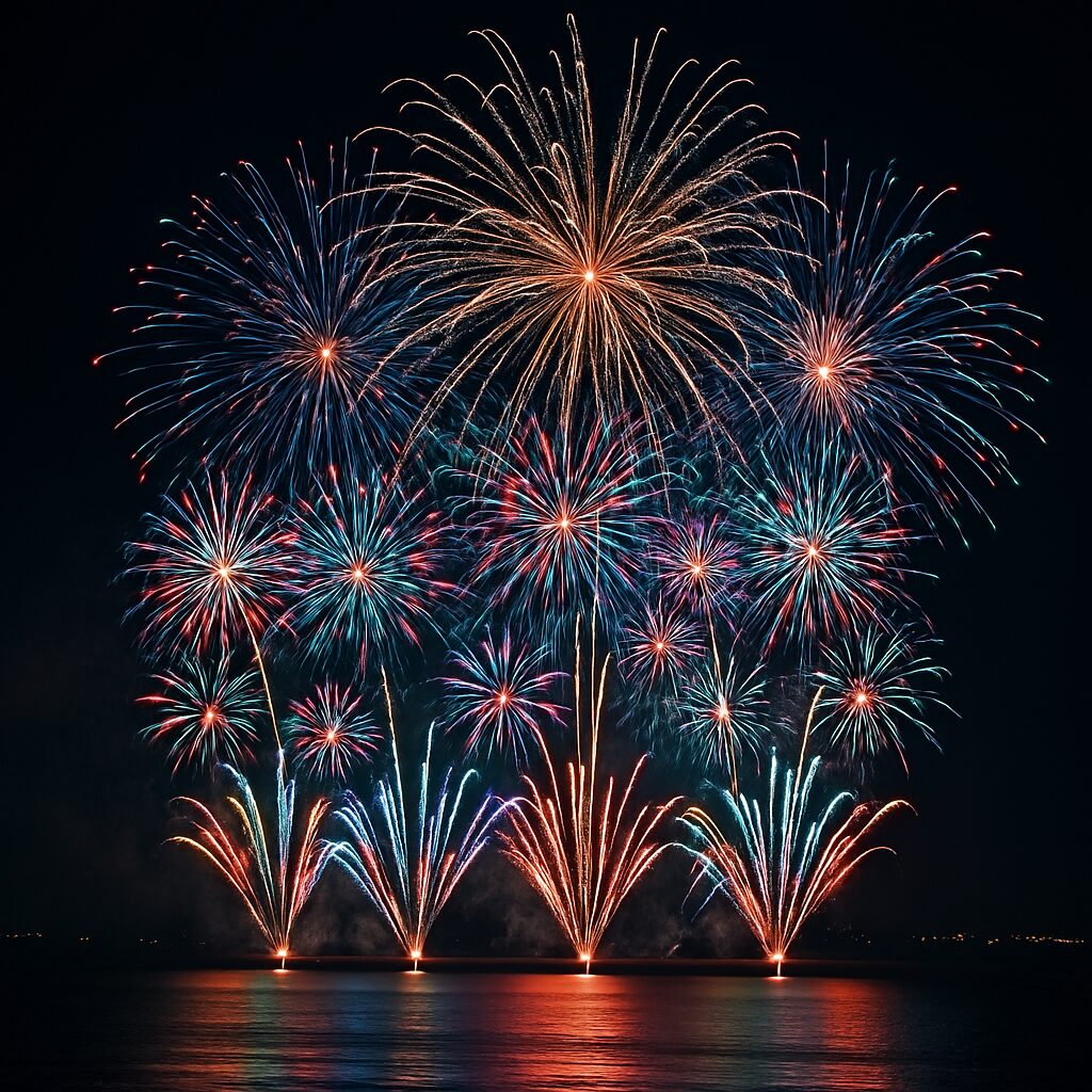 千葉Xmas芸術花火