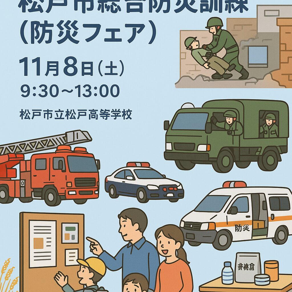 松戸市総合防災訓練・防災フェア