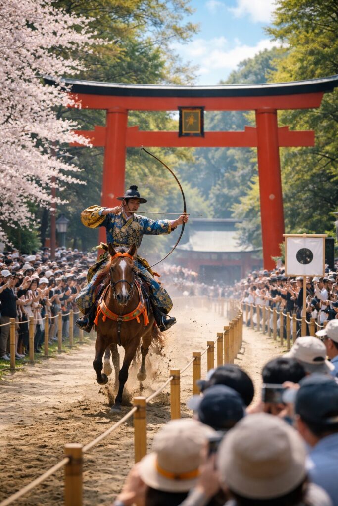 現在の画像: 香取神宮 奉納神事流鏑馬