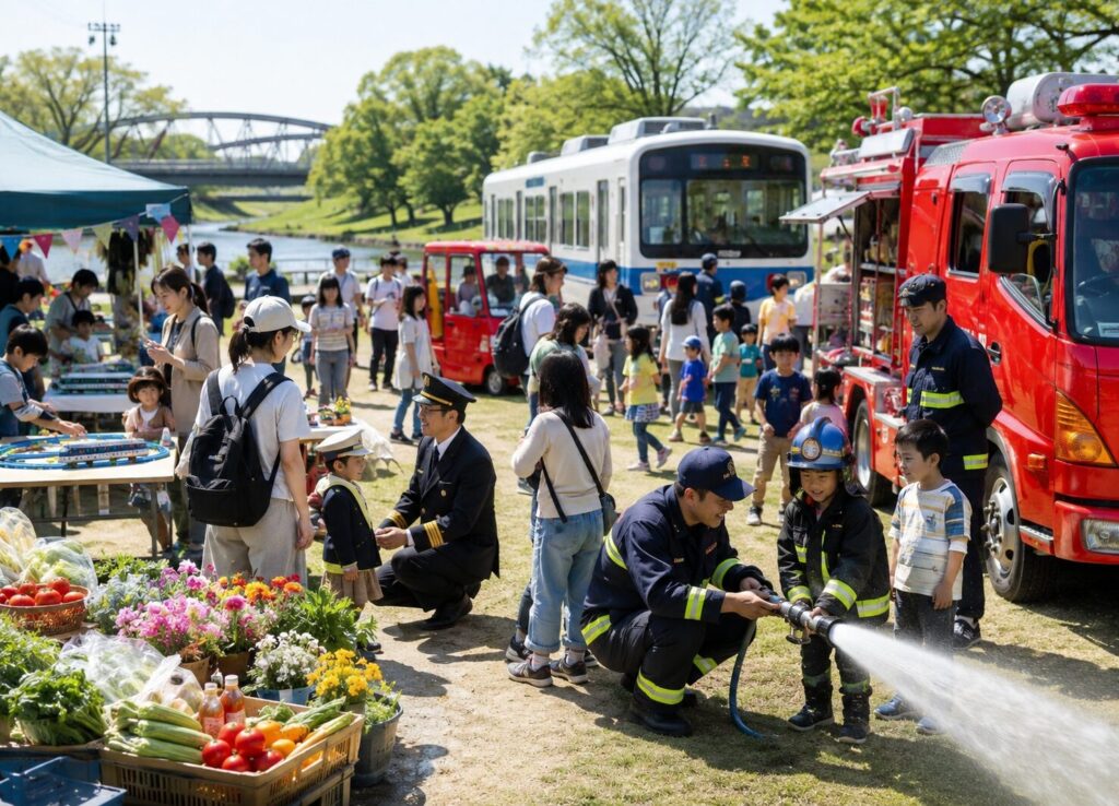 現在の画像: うんがいい!朝市&のりものフェスタ